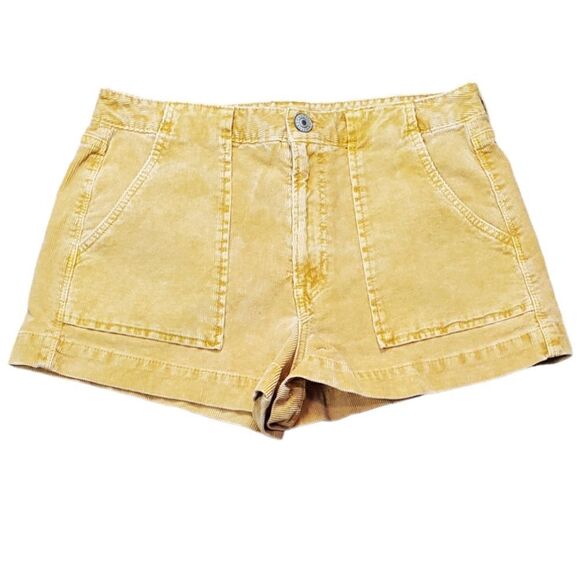 American Eagle Mustard Yellow Corduroy Shorts - Picture 1 of 9